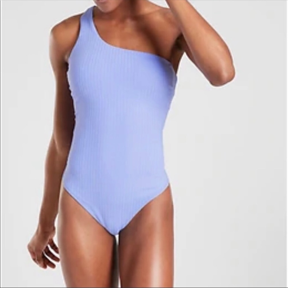 Athleta Rib Asym One Piece Swimsuit NWT Medium